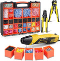 3588 Pcs Heat Shrink Wire Connectors with 350W Heat Gun & Wire Stripper Crimper