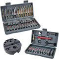 48Pcs Roll Pin Punch Set with Hammer and Bench Block
