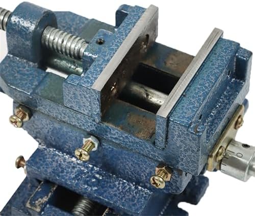 5 Inch Cross Slide Drill Press Vise 2 Way X-Y Heavy Duty Clamp Machine Cross Slide Vise Fit for Clamping Workpiece Processing
