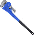 Gisafai 48" Straight Heavy Duty Pipe Wrench Set Plumber Adjustable Water Alloy Steel Grip Plumber's Wrench Plumbing Tools, Blue