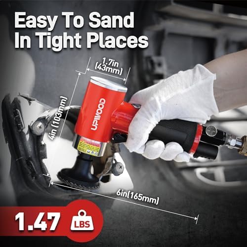2-Inch Air Right Angle Sander Kit with 41 Roll Lock Discs