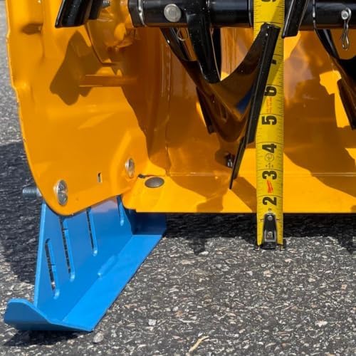Universal Heavy Duty Snow Blower Skid Shoes for Gravel Driveways, Compatible with Most 2-Stage and 3-Stage Snow Throwers, Steel Snowblower Skid Shoe Kit with 12 Shear Pins