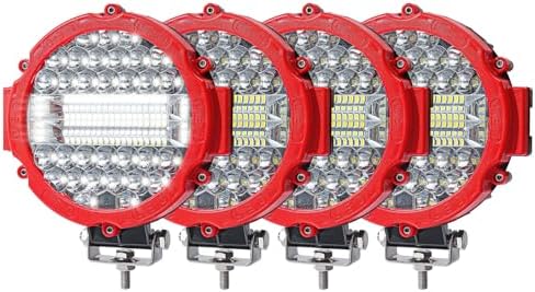 Round LED Offroad Light Pods 7 Inch 201W Auxiliary Driving Work Fog Lights