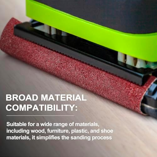 Demissle 10 Pack 8 x 19 Inch Floor Sanding Belt 36 Grit Heavy Duty Aluminum Oxide Cloth Sanding Belts Drum Floor Sander Sandpaper for Commercial and Residential Flooring