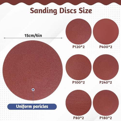 SHENLIU 22 Pieces Sanding Belts and Sanding Discs Set, 4 x 36 Inch Belts