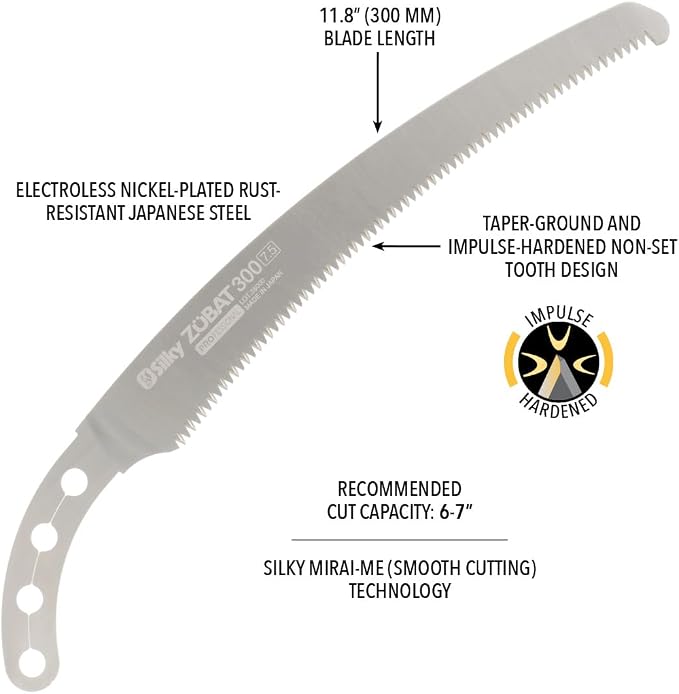 Silky Replacement Blade Only ZUBAT 300mm Large Teeth (271-30)