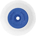 Dedeco Sunburst Radial Bristle Disc 1 Pack - 6 1/2" Curved - 1/2" Arbor - White 120 Grit (Medium) - Aluminum Oxide for Polishing & Finishing