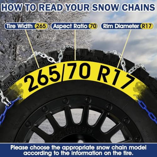 DEDC Auto Lock Y-type Snow Tire Chain for SUV Pickup truck 275 285 295 305