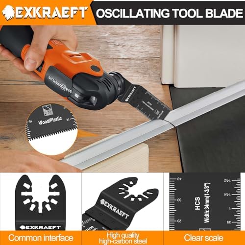 100 PCS Titanium Oscillating Saw Blades for Metal Nails, Wood and Plastic