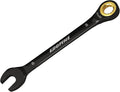 Egofine 8mm Ratchet Wrench, 8mm Wrench Ratcheting Combination Wrenches Metric, Industrial Grade Gear Spanner with 12 Point Box End, 72-Teeth Ratchet Black Electrophoretic Coating,CR-V