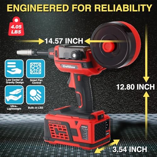 Handheld MIG Welder | Easy Operation Flux Core Welder with Overheat & Voltage Protection, Portable Gasless Handheld Gun | Lightweight 110V for Home DIY & Auto Repair
