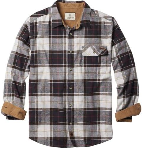 Legendary Whitetails Mens Flannel Long Sleeve Button Down 100% Cotton Shirt