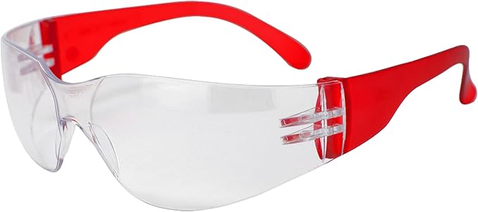 BISON LIFE Clear Safety Glasses – ANSI Z87.1 Scratch & Impact Resistant Wrap Around Eye Protection Goggles for Men & Women