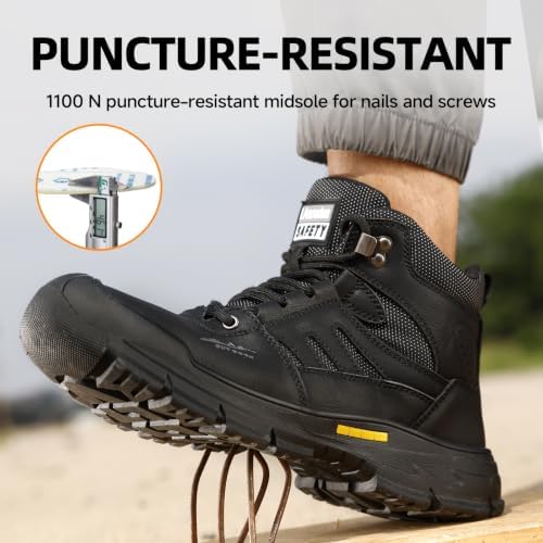 Steel Toe Boots for Men Work Indestructible Safety Boots