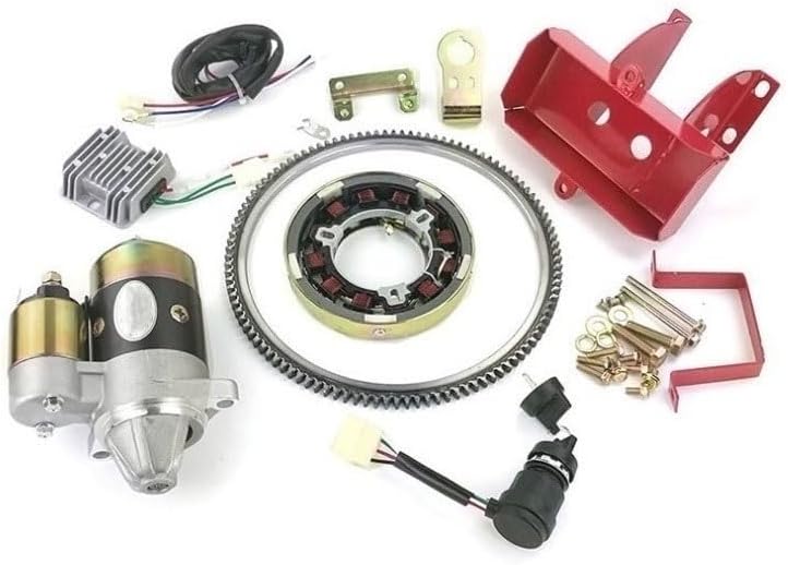 YAEGER Electric Start Conversion KIT L100 for YANMAR L100 10HP 186F for Diesel Engines Starter Motor Replacement