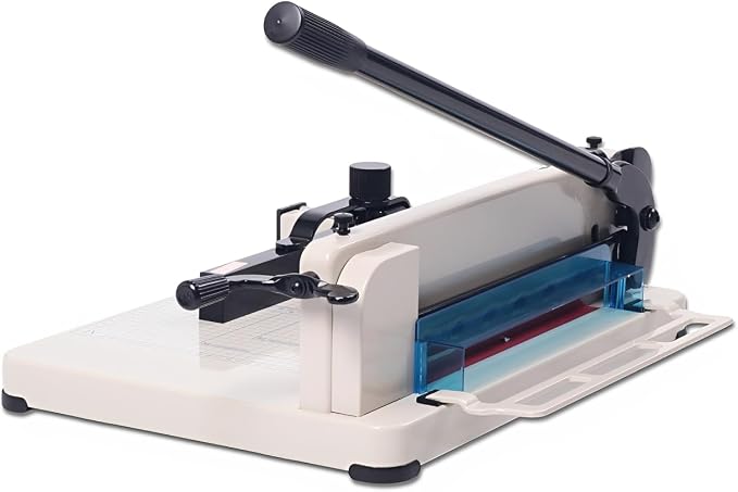 Japard Heavy Duty Paper Cutter A4, 12" Guillotine Blade, Up to 40mm Sheets from 400-500 Sheets, Paper Trimmer with Metric and Inch Scale