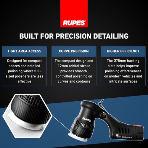 RUPES BigFoot HLR15 iBrid & HLR75 iBrid Mini Random Orbital Polisher Kit