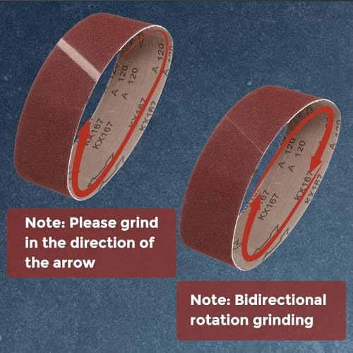 18 Pcs Sanding Belts 4 x 36 Inch 40/80/120/150/240/400 Grit