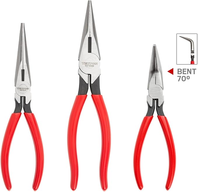 TEKTON Long Nose Pliers Set, 3-Piece | PGF99101