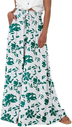 BTFBM Wide Leg Flowy Palazzo Pants for Women