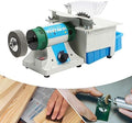 Polishing Machine, 750W Jewelry Buffer, Multi-Function Grinder Gem Cutting Machine, Jewelry Rock Polishing, Bench Buffer Home Bench Polisher for Grinding Polishing Drilling