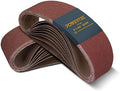 POWERTEC 4 x 24 Inch Sanding Belts, 20PK, 400 Grit, 4x24 Belt Sander Sanding Belts Assortment, Aluminum Oxide Sandpaper for Oscillating Belt Sander, Woodworking, Metalworking (110070-P2)