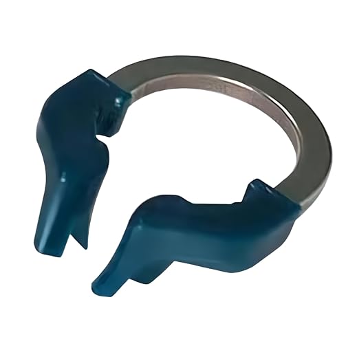 Dental Sectional Matrix Ring Clamp Spring Clip, Autoclavable Nickel Titanium Orthodontic Clamp Rings, Dental Sectional Contoured Matrices System for Pre and Post Molars (R6 Dark Green 1PCS)