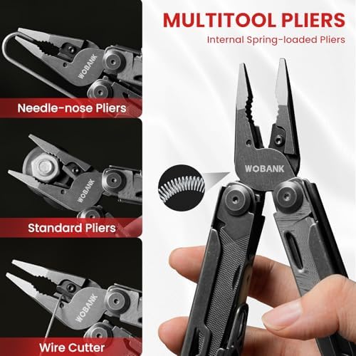33-in-1 Multitool Pliers, Full-size, EDC Knife, Stainless Steel