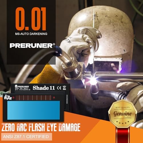 Core Series HD Shade 11 Auto Darkening Welding Lens 2"x4 1/4", Slim 0.2" True Color Welding Lens with Natural View for Pancake & Sugar Scoop Welding Hoods