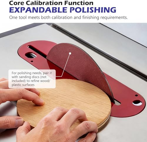High Precision 10" Table Saw Calibration Steel Plate - 5/8" Arbor Hole, 1/8" Thick #42 Alloy Steel Sanding Disk for Table Saw Calibration & Grinding (1PC)