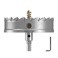 DKIBBITH TCT Hole Saw Set, 4-3/4"(120mm) Heavy Duty Tungsten Carbide Tipped Hole Cutters for Stainless Steel, Copper, Iron, Brass, Plastic with Titanium-Plated Pilot Drill Bits