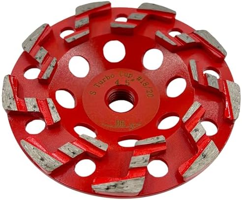4.5" Diamond Grind Wheel S Seg Concrete & Coating 5/8"-11 Threaded Arbor