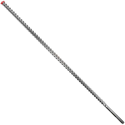 Diablo Rebar Demon SDS-Max 4-Cutter Full Carbide Head Hammer Drill Bit with Tri-Metal Fusion Welding - 7/8" Diameter, 36" Length, 31" Working Length - DMAMX1200