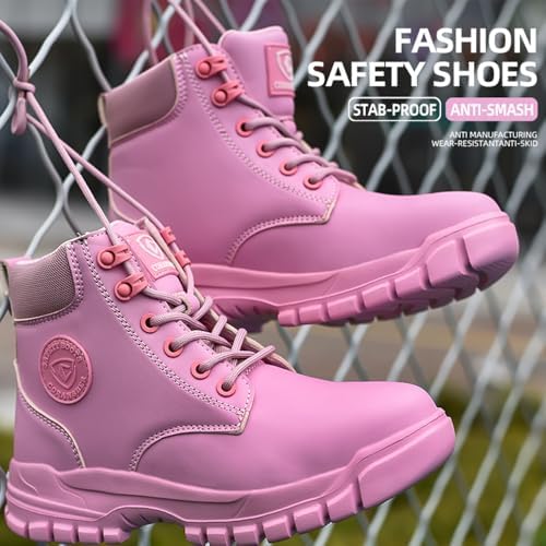 Steel Toe Boots for Women Men Waterproof Lightweight Safety Shoes