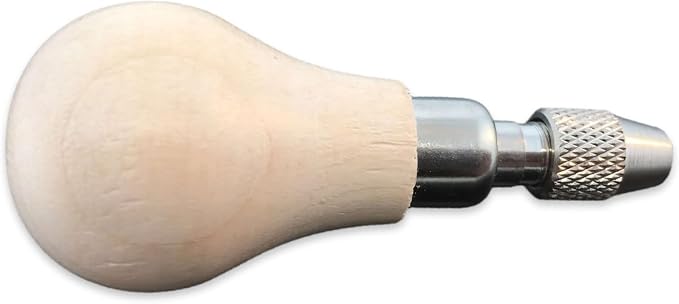 Wood Handle Pin Vise Tool with 2 Chucks
