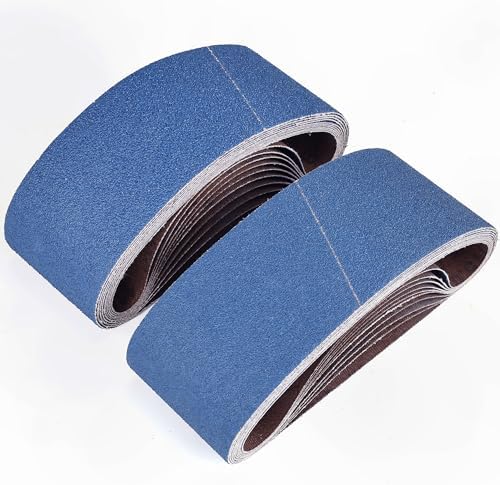 3 x 18 Inch Zirconia Sanding Belts, 20Pcs 5 Each of 40/60/80/120 Grits