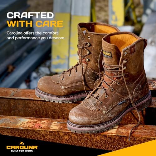 Carolina 28 Series Soft Toe Waterproof Work Boots for Men, EH-Rated