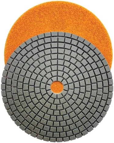7" Pro Series Dry Stone/Concrete Polishing Pads, Turbo Style, 200 Grit