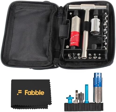 Fix It Sticks 15-65 Inch All-In-One Torque Driver Kit with T-Way Wrench Bundle with Red Dot Optics Expansion Pack, Mini Torque Driver, Tools & Case – Precision Maintenance Kit