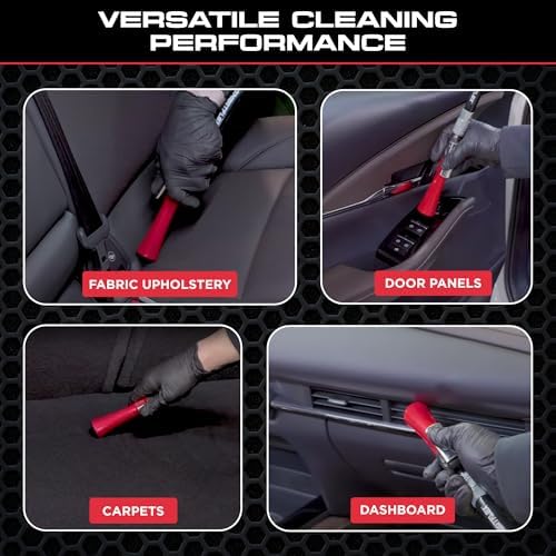 Tornador Z-007 Mini | Compact High-Pressure Car Cleaning Tool | Ergonomic Design Speeds Up Interior Detailing | Works with Air Compressor | Powerful & Portable