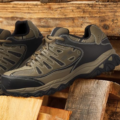 Skechers Men's Cankton Steel Toe Lace Up