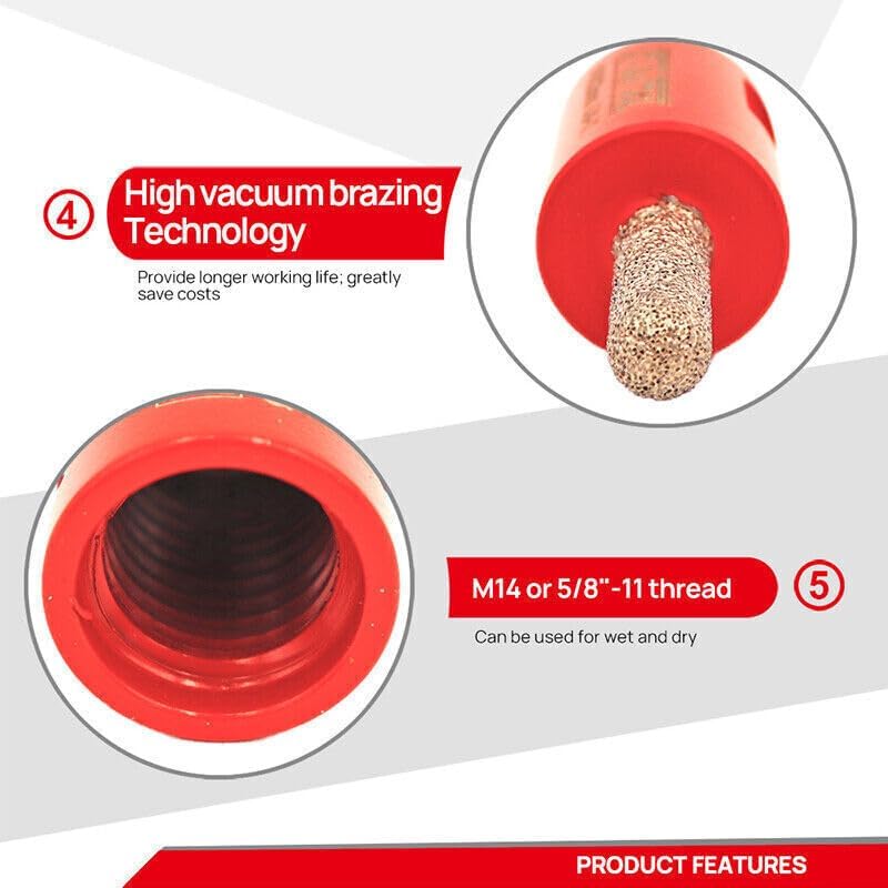 7" Diamond Tuck Point Blade (1/4") + 7-INCH Double Row Grinding Cup Wheel + 8mm Diamond Raking Bit Combo Set – Concrete, Brick, Mortar Cutting & Grinding Tools