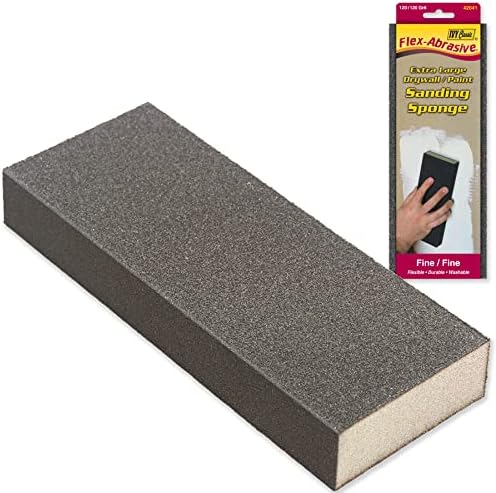 IVY Classic 42041-12 Fine Drywall XL Sanding Sponge, Flex-Abrasive, 12-Pack