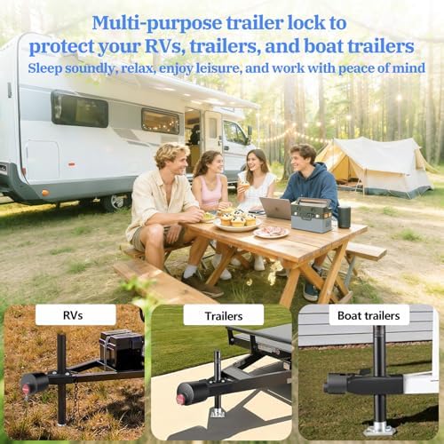 Trailer Hitch Locks for 2-5/16", 2", 1-7/8" Most Couplers