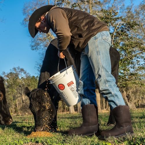 NINGO Men's Steel Toe Work Boots, Waterproof Wellington Safety Boots