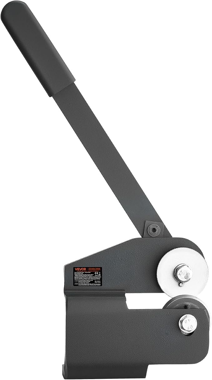 VEVOR Sheet Metal Shear, Throatless Rotary Hand Shear, 16 Gauge Mild Steel Sheet Cutter with 0.06 in Capacity, for Cutting soft metals such as copper, aluminum and thin carbon steel.