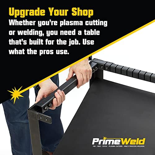 PrimeWeld Plasma Cutting Table with Replaceable Slats, Plasma Cutter Table, Cutting Equipment, 32" H x 21" W x 30" L
