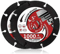 YIJING 2Pcs 4.5" Diamond Metal Cutting Disc, 7/8"-5/8" Arbor, 1,000+ Cuts, Black, 115mm, 13200 RPM Max, Industry Diamond, Compatible with Metal, Stainless Steel, Steel