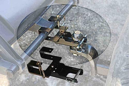 American-Made Premium Combo Hitch, Haul Pin Hitch, Handled Lawn, and Garden Equipment, or Wheeled Garbage Cans - by Garbage Commander