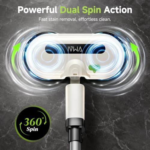 VMAI Cordless Electric Floor Scrubber & Mop with Cleaning Solution